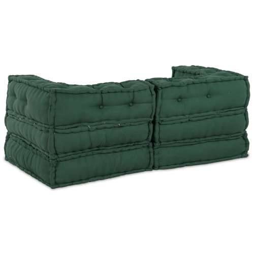 Modularni pouf 2 komada Zeleni materijal Cijena