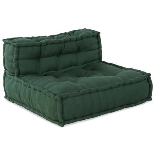 Modularni Poufs 4 kom Zelena Tkanina Cijena