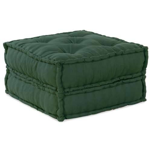 Modularni Pouf 2 kom Zelena Tkanina Cijena