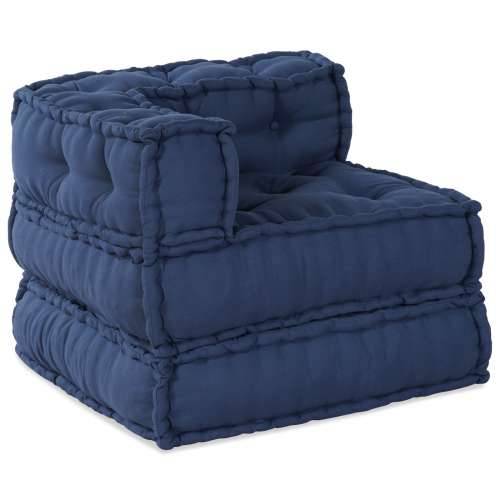 Modularni Poufovi 3 kom Indigo Tkanina Cijena
