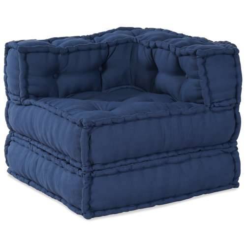 Modularni pouf - Set od 4 u indigo tkanini Cijena