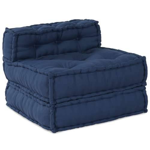 Modularni pouf - Set od 4 u indigo tkanini Cijena