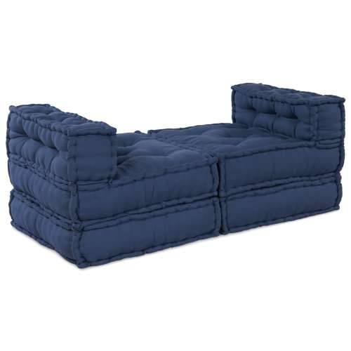 Modularni Poufovi 4 kom Indigo Tkanina Cijena