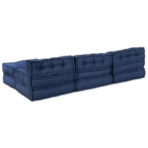 Modularni Poufovi 4 kom Indigo Tkanina Cijena