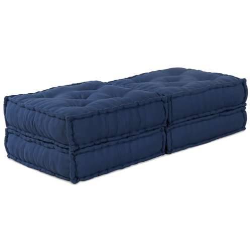Modularni Pouf 2 komade Indigo Tkanina Cijena