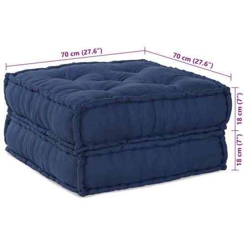 Modularni Pouf 2 komade Indigo Tkanina Cijena