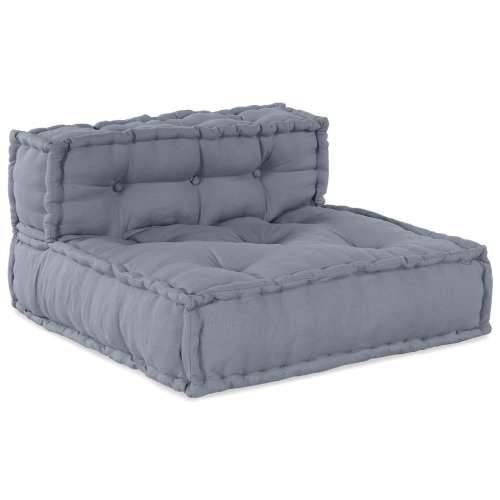 4-sjedalni modularni pouf sofa konvertibilna siva tkanina Cijena