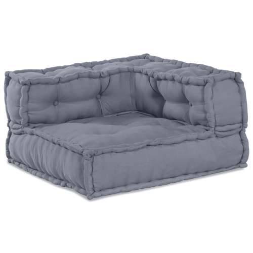 4-sjedalni modularni pouf sofa konvertibilna siva tkanina Cijena