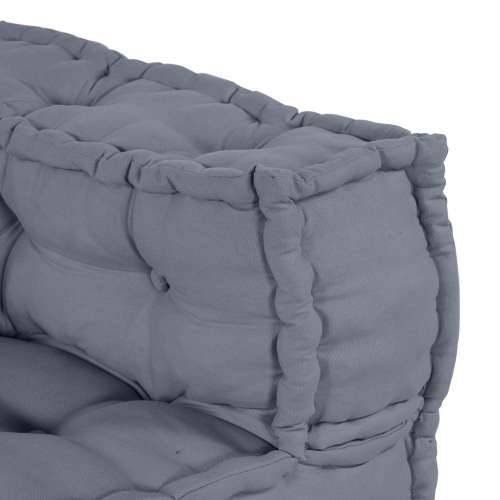 4-sjedalni modularni pouf sofa konvertibilna siva tkanina Cijena