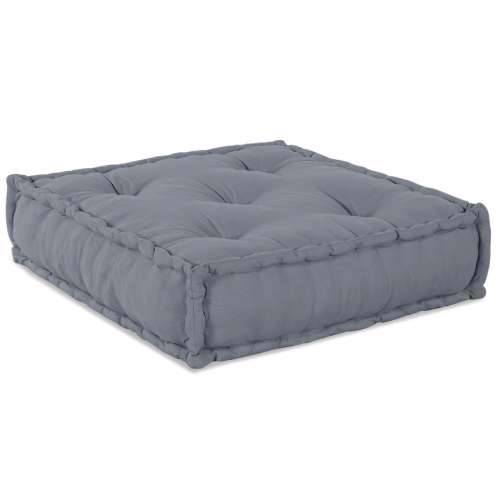 Modularni Pouf Sofa za 4 Osobe Konvertibilna Siva Tkanina Cijena