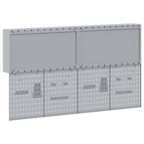 6-dijelni set ormar s alatima i panel za pribor zidna montaža crveni metal Cijena