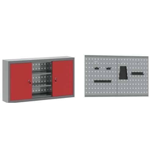 Set radnog stola od 6 dijelova, crveni čelik Cijena