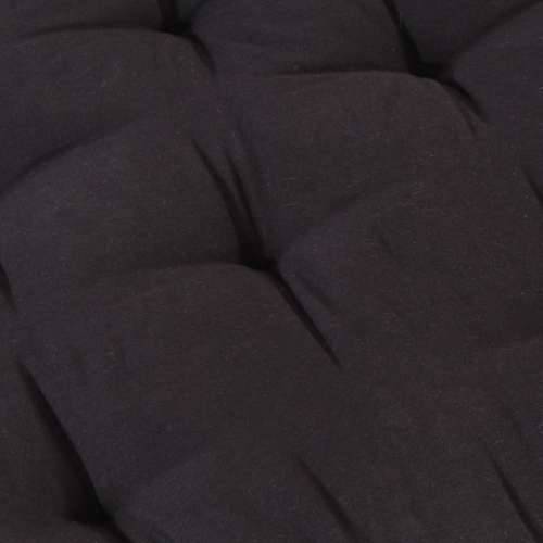 Paletni podni jastuk pamučni 120 x 80 x 10 cm crni Cijena