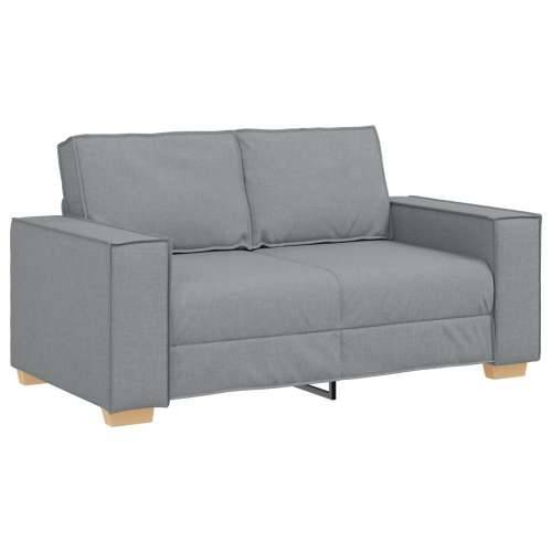set od 3 komada sofe s jastucima svijetlosive tkanine Cijena