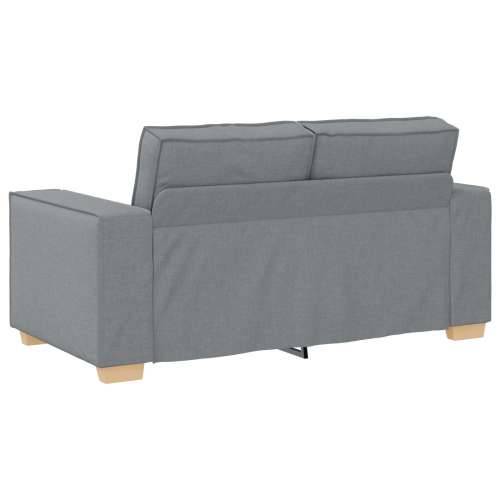 set od 3 komada sofe s jastucima svijetlosive tkanine Cijena