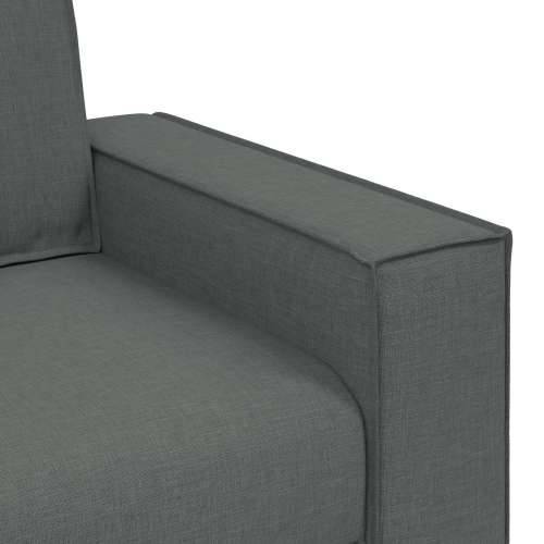 3-dijelni set sofa s jastučićima tamno siva tkanina Cijena