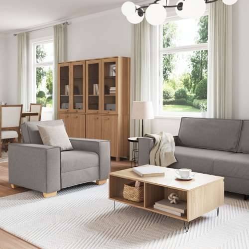 Set sofe od 3 dijela s jastučićima u taupe boji Cijena