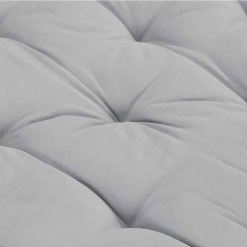 Paletni podni jastuk pamučni 120 x 80 x 10 cm sivi Cijena