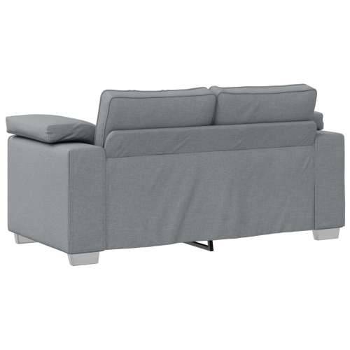 Set od 2 dijela kauča s jastučićima, svjetlosiva tkanina Cijena