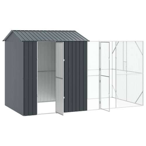 Avijar za ptice s produžetkom Anthracite 210x421x247 cm Čelik Cijena