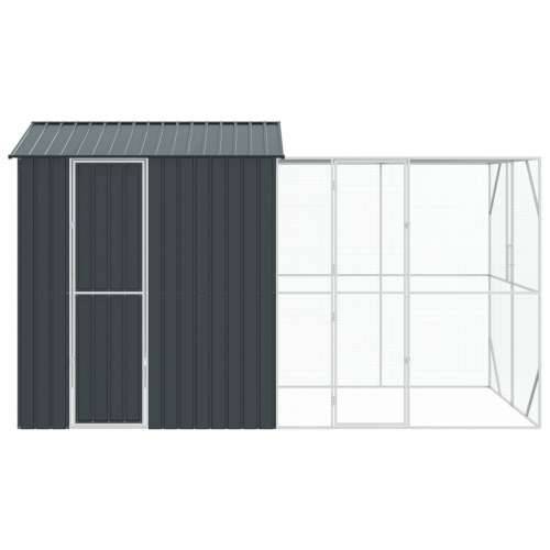 Avijar za ptice s produžetkom Anthracite 210x421x247 cm Čelik Cijena