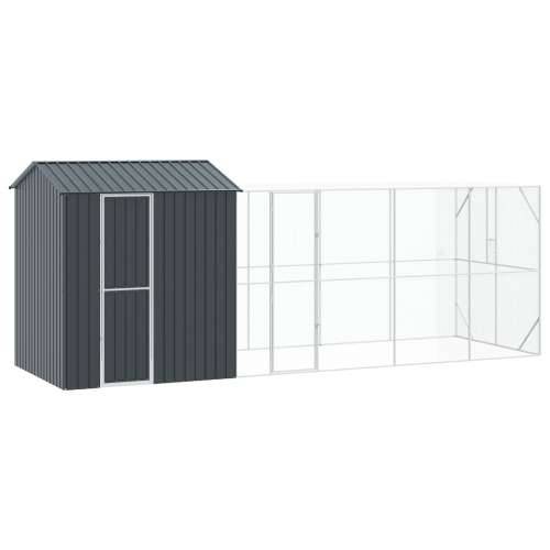 Aviary za ptice s proširenjem antracit 210x619x247 cm čelik Cijena
