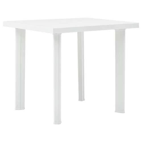 Vrtni stol bijeli 80 x 75 x 72 cm plastični Cijena
