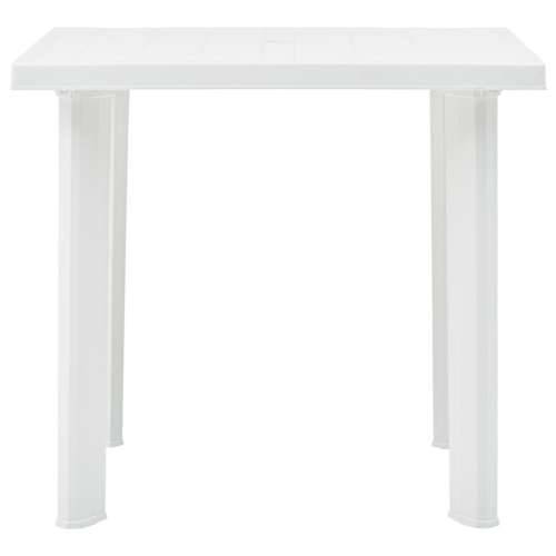 Vrtni stol bijeli 80 x 75 x 72 cm plastični Cijena