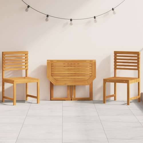 3-dijelni vrtni bistro set od čvrste akacije Cijena