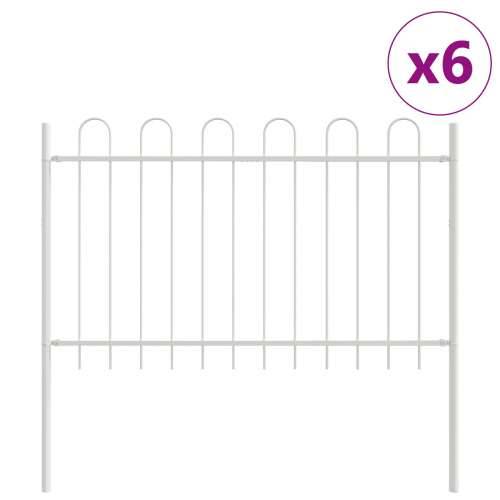 Vrtna Ograde s Hoop Vrh Bijela 10,2x1,2 m Čelik Cijena