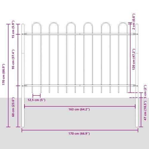 Vrtna Ograde s Hoop Vrh Bijela 10,2x1,2 m Čelik Cijena