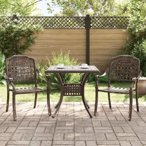 3-dijelni vrtni bistro set brončana livenog aluminija Cijena