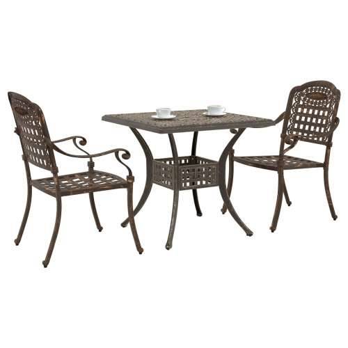 3-dijelni vrtni bistro set brončana livenog aluminija Cijena