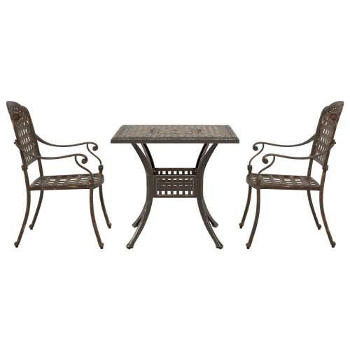 3-dijelni vrtni bistro set brončana livenog aluminija Cijena