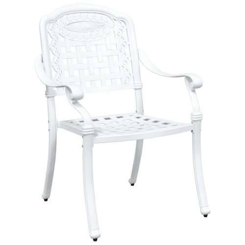 3-dijelni vrtni bistro set bijeli lijevani aluminij Cijena