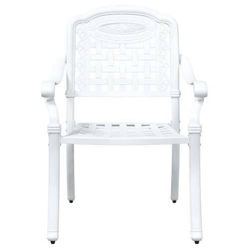 3-dijelni vrtni bistro set bijeli lijevani aluminij Cijena
