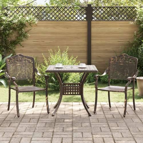 3-dijelni vrtni bistro set - brončana lijevana aluminij Cijena