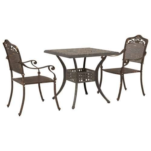 3-dijelni vrtni bistro set - brončana lijevana aluminij Cijena