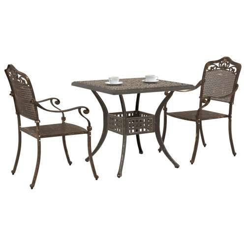 3-dijelni vrtni bistro set - brončana lijevana aluminij Cijena