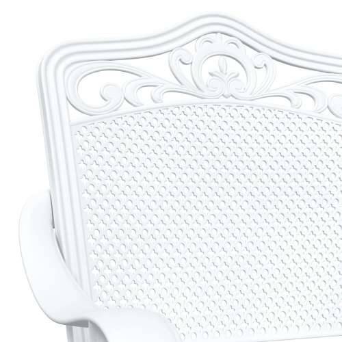 Set za vrtni bistro od 3 dijela bijeli lijevani aluminij Cijena