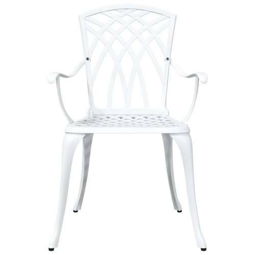 3-dijelni vrtni bistro set bijeli lijevani aluminij Cijena