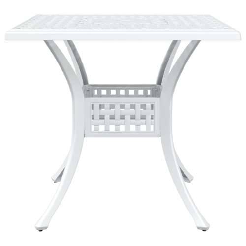 3-dijelni vrtni bistro set bijeli lijevani aluminij Cijena
