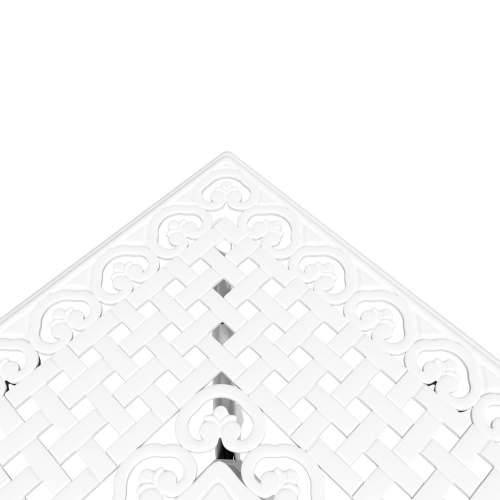 3-dijelni vrtni bistro set bijeli lijevani aluminij Cijena