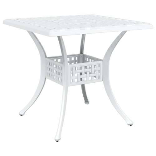5-dijelni set za blagovanje na otvorenom bijeli od lijevanog aluminija Cijena