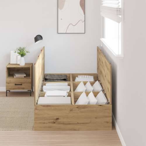 Krevet za pohranu Artisan Hrast 80x200 cm Cijena