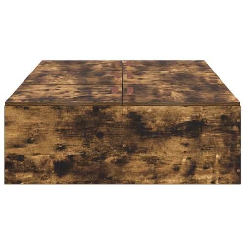 Okvir kreveta za pohranu Dimnjeni hrast 90x200 cm Cijena