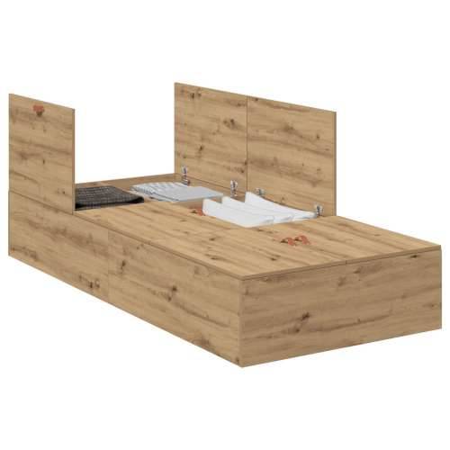 Krevetna konstrukcija s prostorom za pohranu Artisan Oak 90x200 cm Cijena