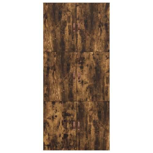 Okvir kreveta za pohranu Dimnjeni hrast 100x200 cm Cijena
