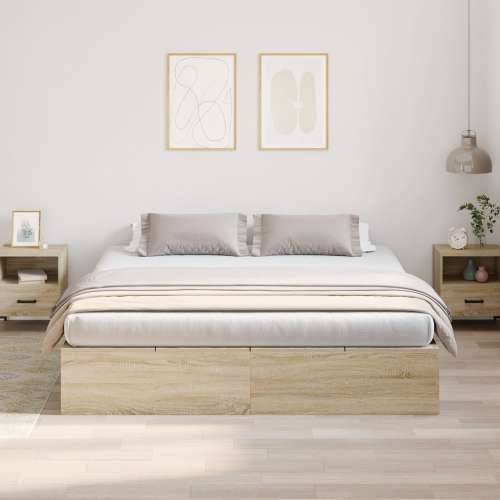Krevet za pohranu Sonoma hrast 200x200 cm Cijena