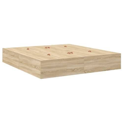 Krevet za pohranu Sonoma hrast 200x200 cm Cijena